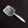 Metal Cat Litter Scoop - Durable Long Handle For Easy Cat Poop And Urine Cleaning
