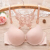 Women Fashion Underwear Lace Bralette Bras Adjustable Push up Lingerie Butterfly Back Seamless Racerback Bra Girls