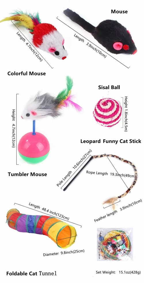 Fast Shipping 20 pcs assorted cat toys